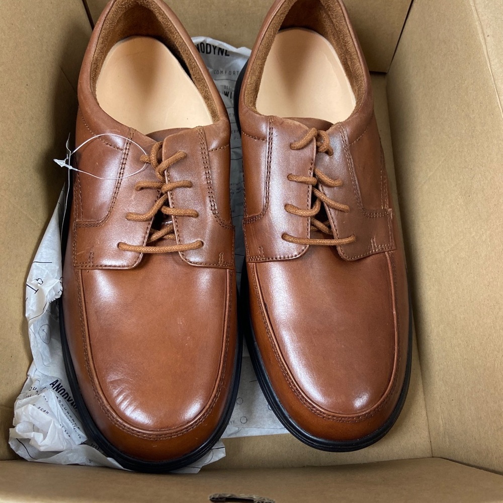 Anodyne Mens Casual Brown Oxford Dress Shoe Size 11 Medium